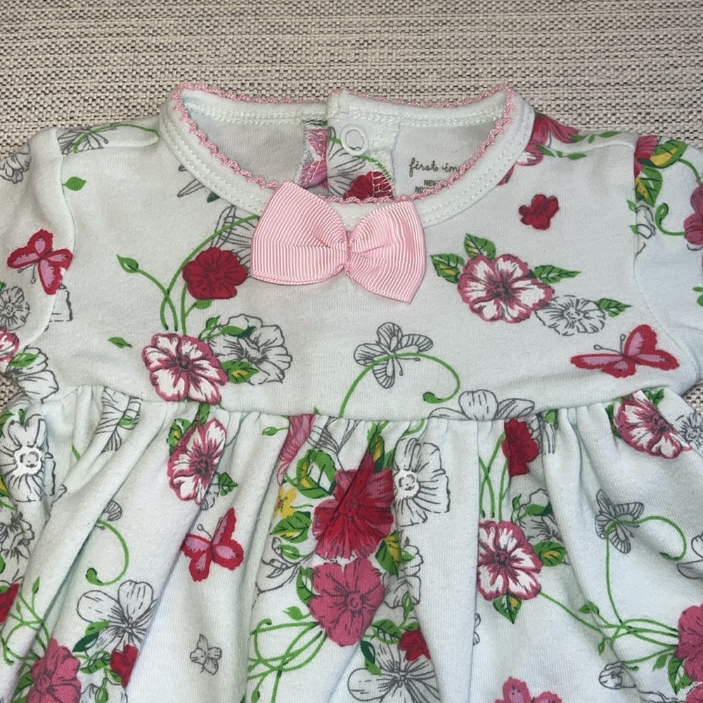 First Impressions Floral Print Matching Set - Picture 5 of 7